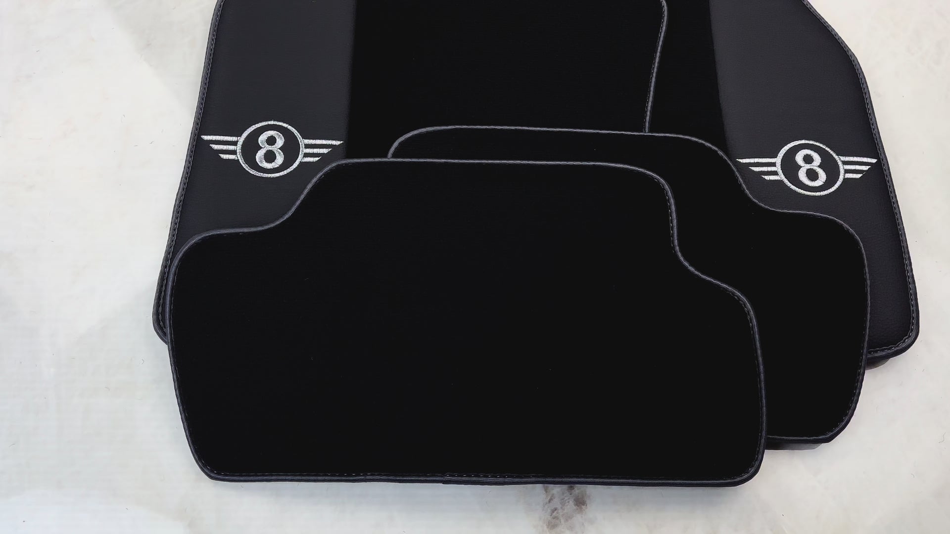 Black Floor Mats for Mini Clubman R55 (2007-2015) | Gray Trim - AutoWin