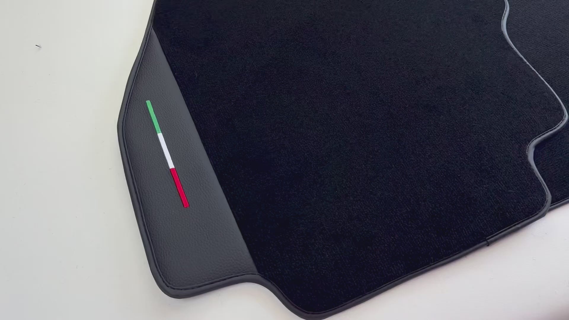 Floor Mats For Ferrari 328 GTS 1985-1989 with Leather | Italian Edition - AutoWin.EU