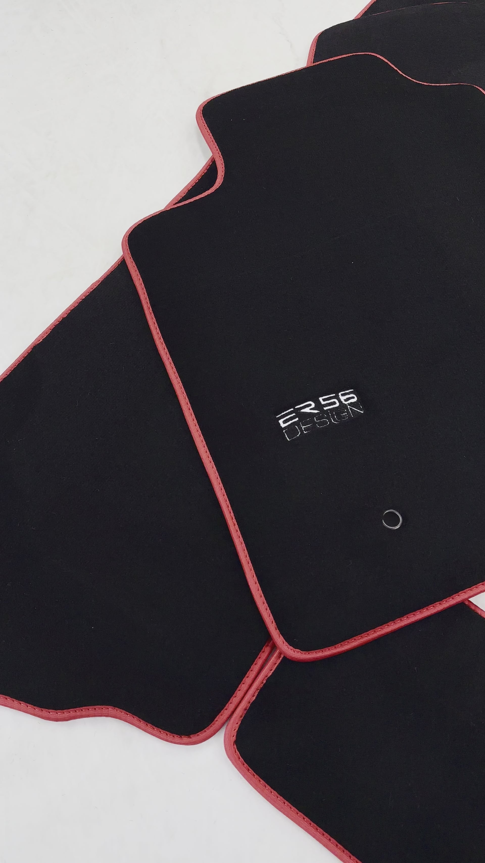 Black Floor Mats For Toyota Corolla Verso (2004-2009) ER56 Design - ER56 Design