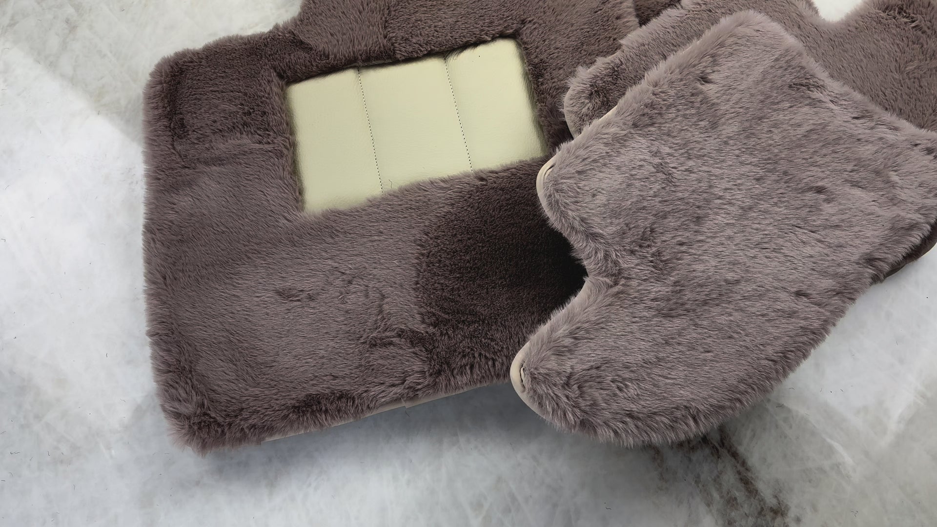 Sheepskin Floor Mats For Bentley Continental GTC (2011-2018) Er56 Design - ER56 Design