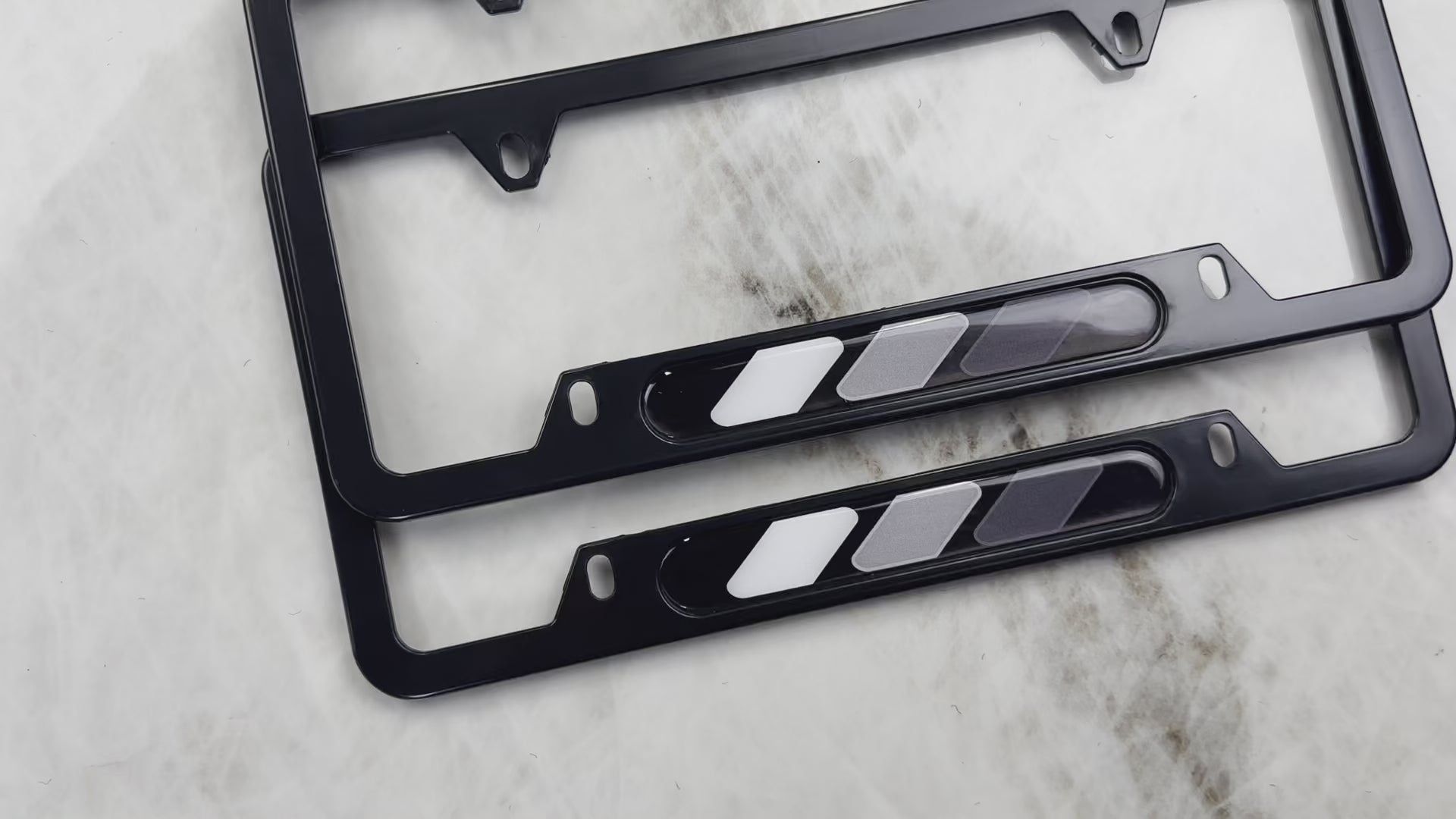 Autowin Number Plate Holder USA Standard Size Retro Gray - AutoWin