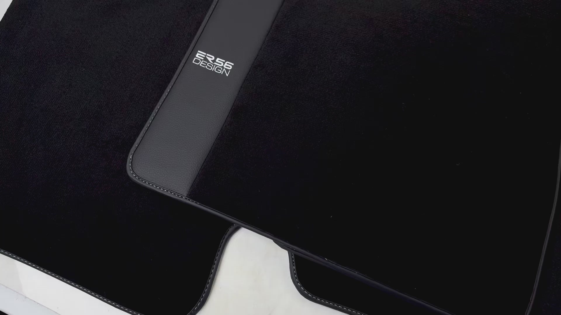 Floor Mats for Tesla Model X - 7 Seats (2017-2025) Black Tailored Carpets ER56 Design - ER56 Design