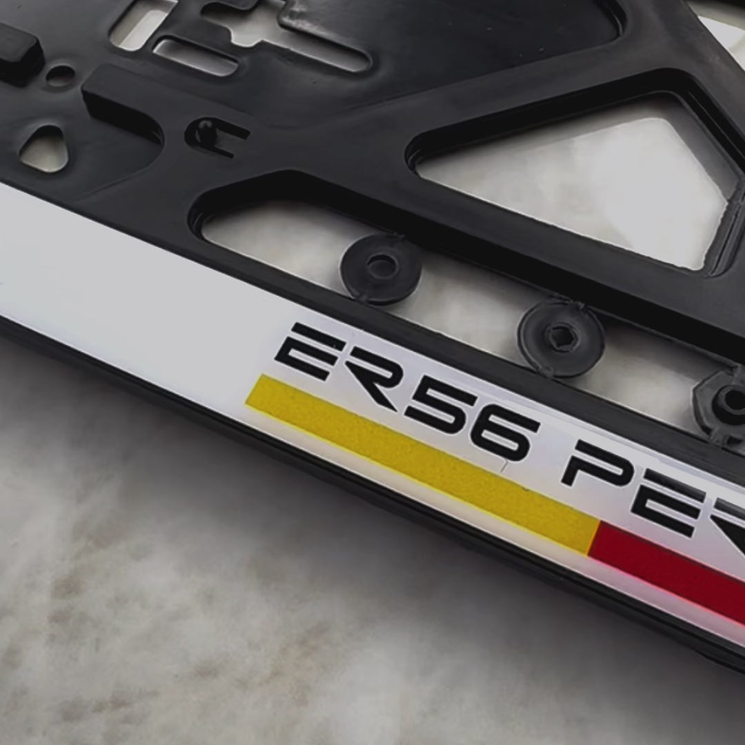ER56 Performance Number Plate Holder Eu Standard Size 52 cm x 11 cm - ER56 Design