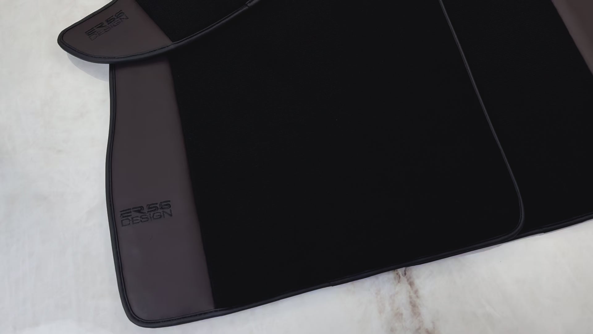 Black Floor Mats for Bentley Continental GT (2003–2011) with Dark Brown Leather | ER56 Design - AutoWin