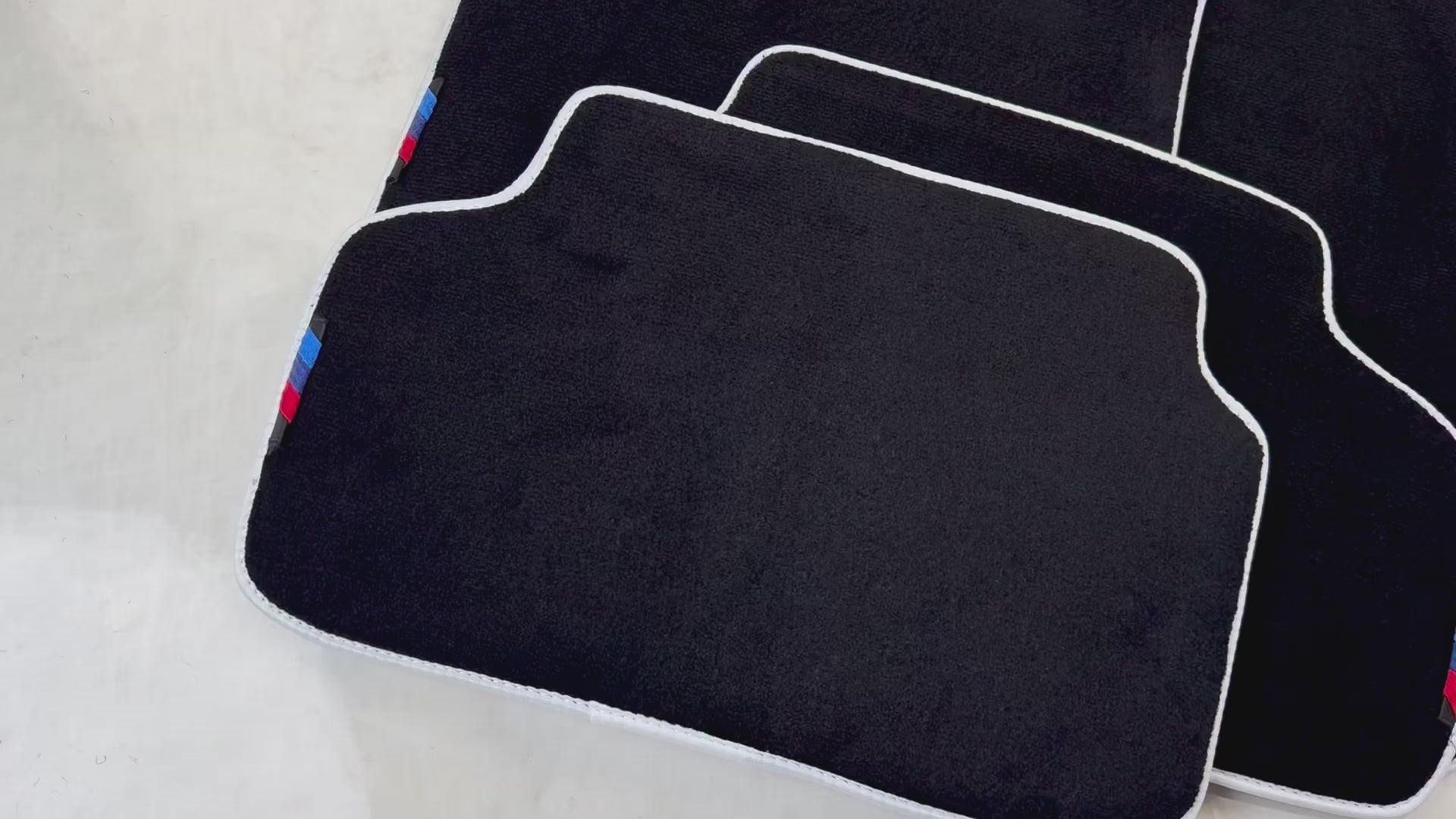 Black Mats For BMW 5 Series G30 | White Trim | Various Trim Colors - AutoWin