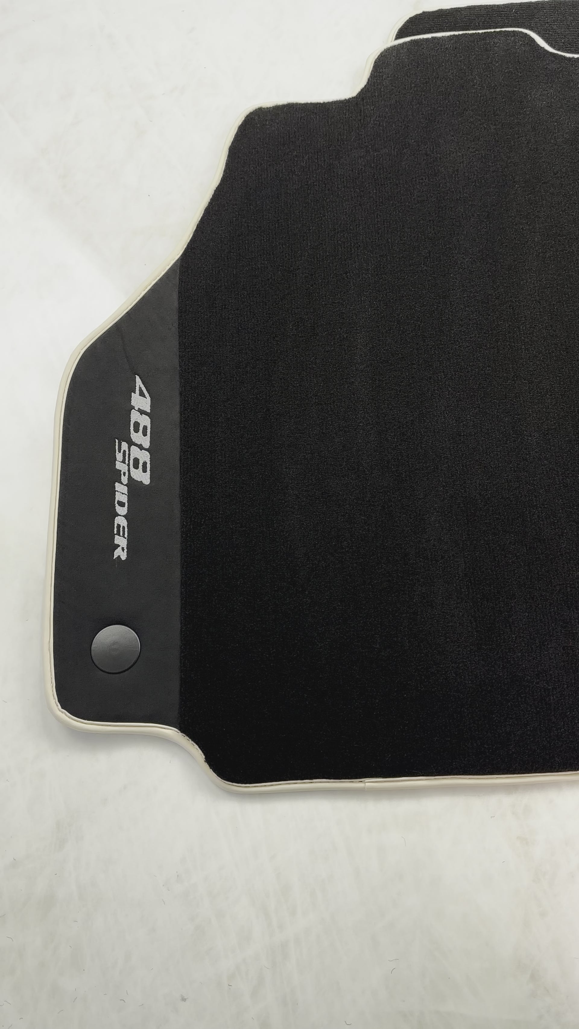 Black Floor Mats For Ferrari 488 Spider 2015-2022 - AutoWin