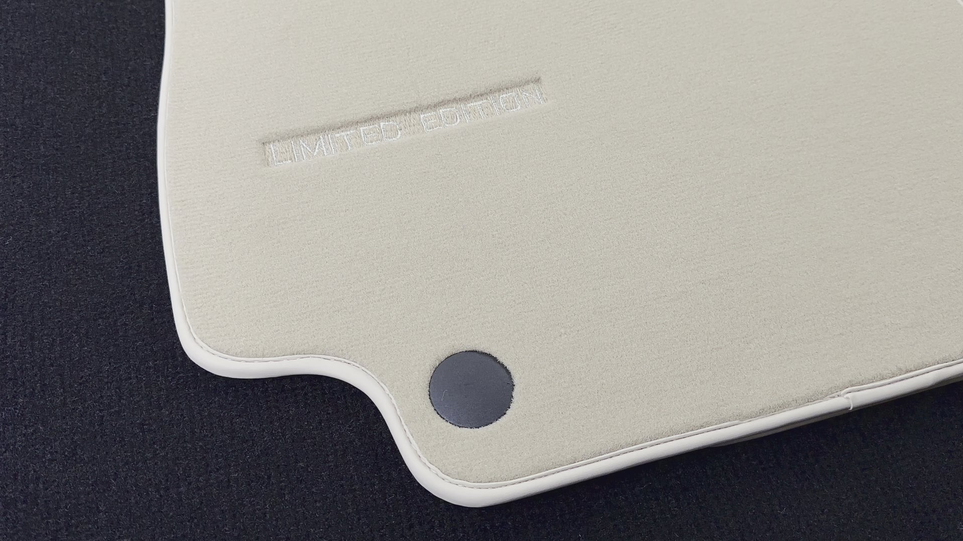 Beige Floor Mats For Mercedes Benz E-Class W213 Sedan (2016-2020) | Limited Edition - AutoWin