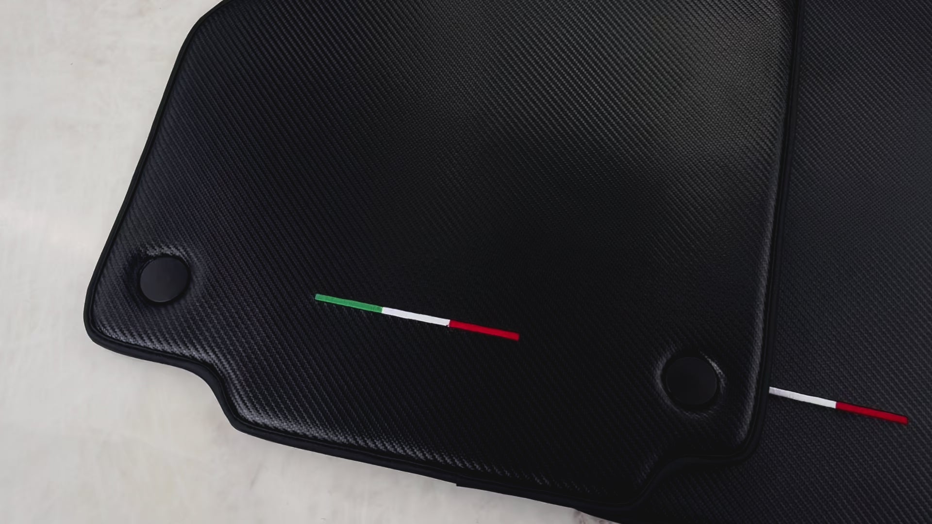 Floor Mats For Ferrari 458 Spider 2012-2015 Carbon Fiber Leather Autowin Brand Italian Edition - AutoWin