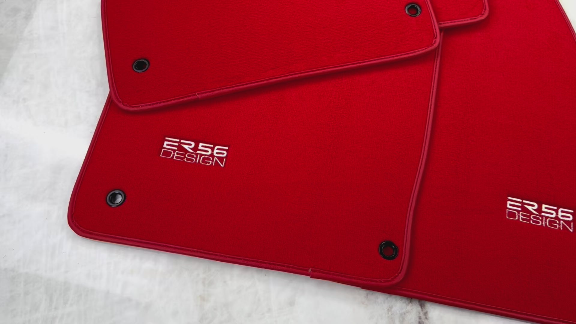 Red Floor Mats for Range Rover Evoque (2011-2015) 3/5-Doors by ER56 Design - AutoWin