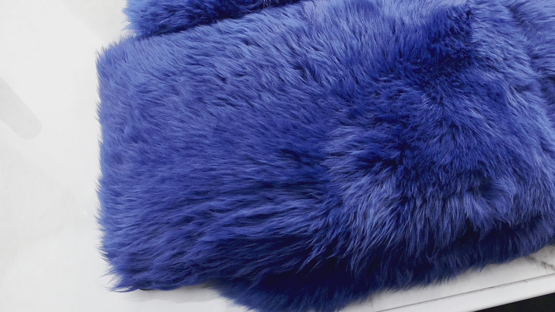 Navy Blue Sheepskin Floor Mats for Rolls Royce Cullinan RR31 (2018-2025) | ER56 Design - ER56 Design