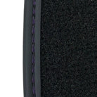 Purple Leather Black Floor Mats for Lamborghini Urus | Black Trim - AutoWin