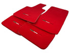 Red Floor Mats For Maserati Coupé (2001-2007) Italy Edition - AutoWin