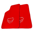Red Floor Mats for Pontiac FireBird (1970-1981) with Trans Am Logo - AutoWin