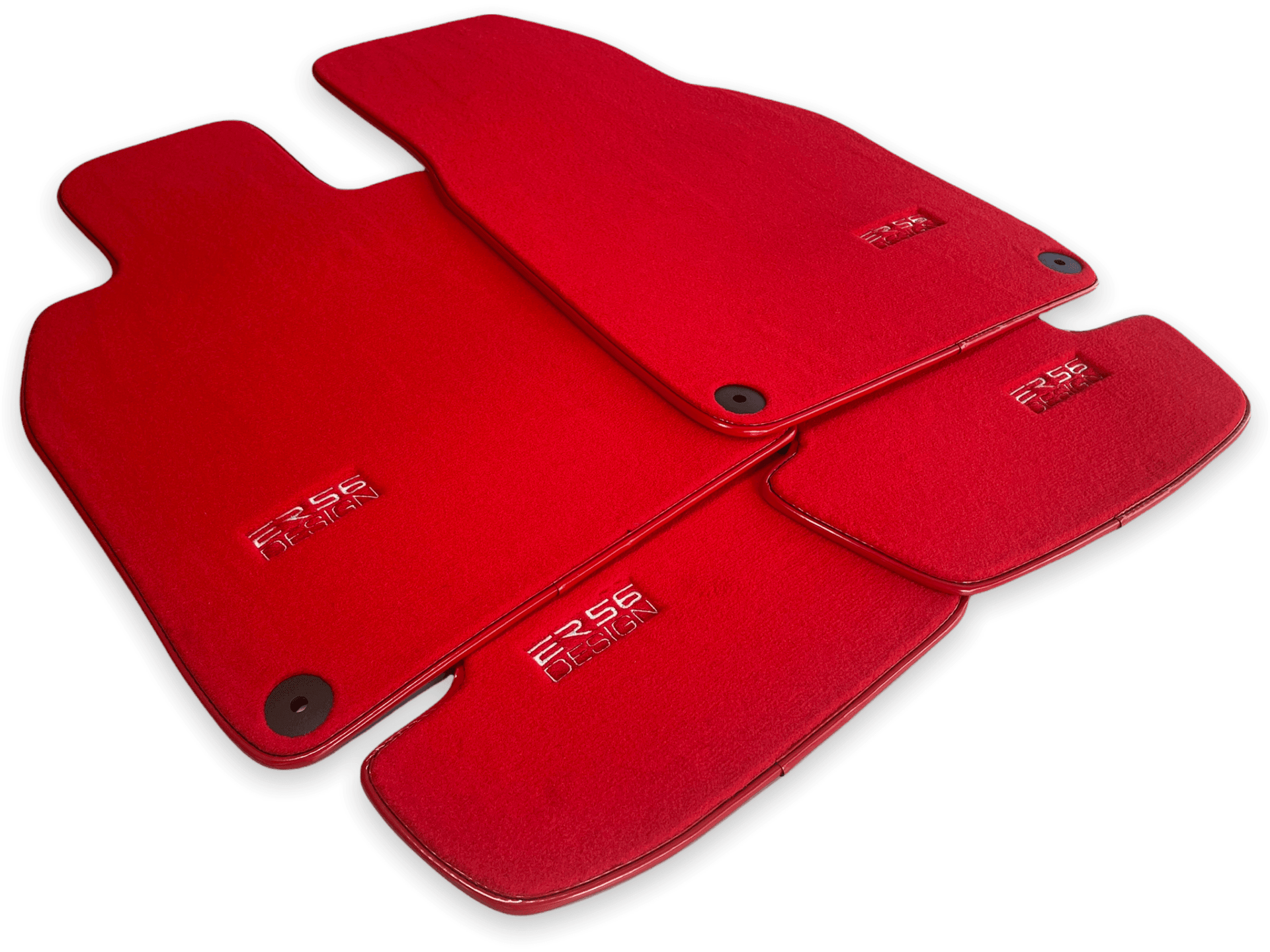 Red Floor Mats for Porsche Panamera (2017-2023) | ER56 Design - AutoWin