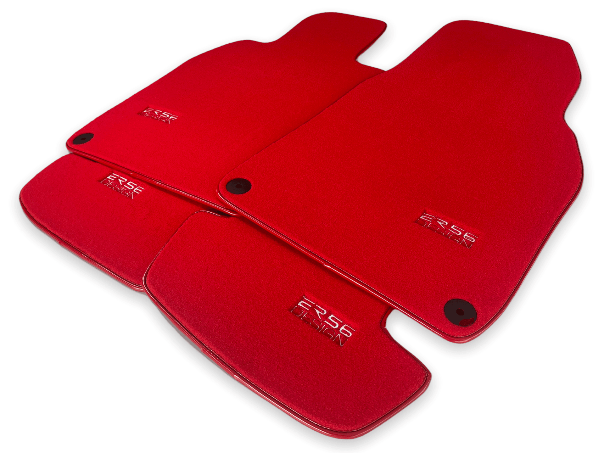 Red Floor Mats for Porsche Taycan (2019-2023) | ER56 Design - AutoWin