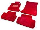 Red Sheepskin Floor Mats For Bentley Flying Spur (2005-2013) Er56 Design Brand - AutoWin