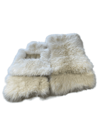 White Sheepskin Floor Mats For Rolls Royce Spectre (2023-2024) ER56 Design Brand - AutoWin