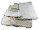 White Sheepskin Mats for Rolls Royce Spectre (2023-2024)