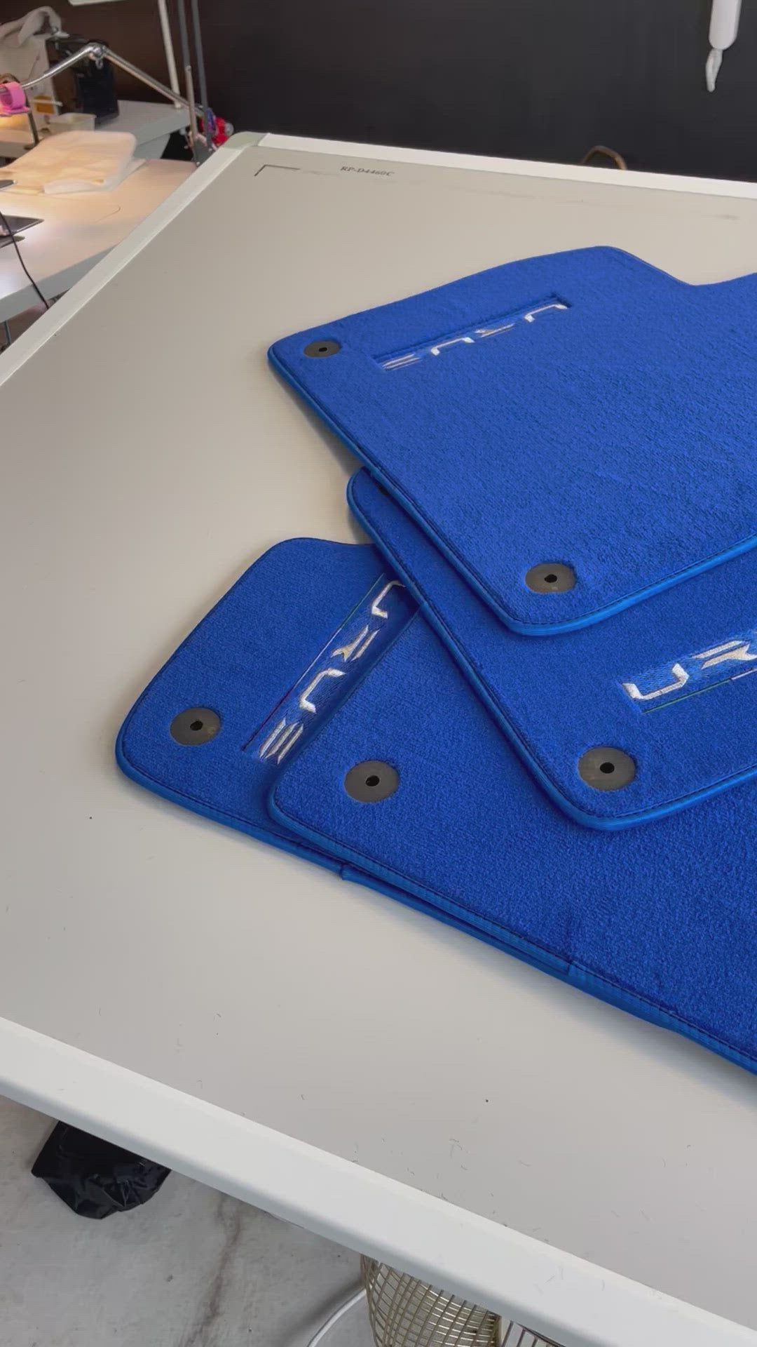 Floor Mats For Lamborghini Urus Blue Tailored Carpets - AutoWin.EU