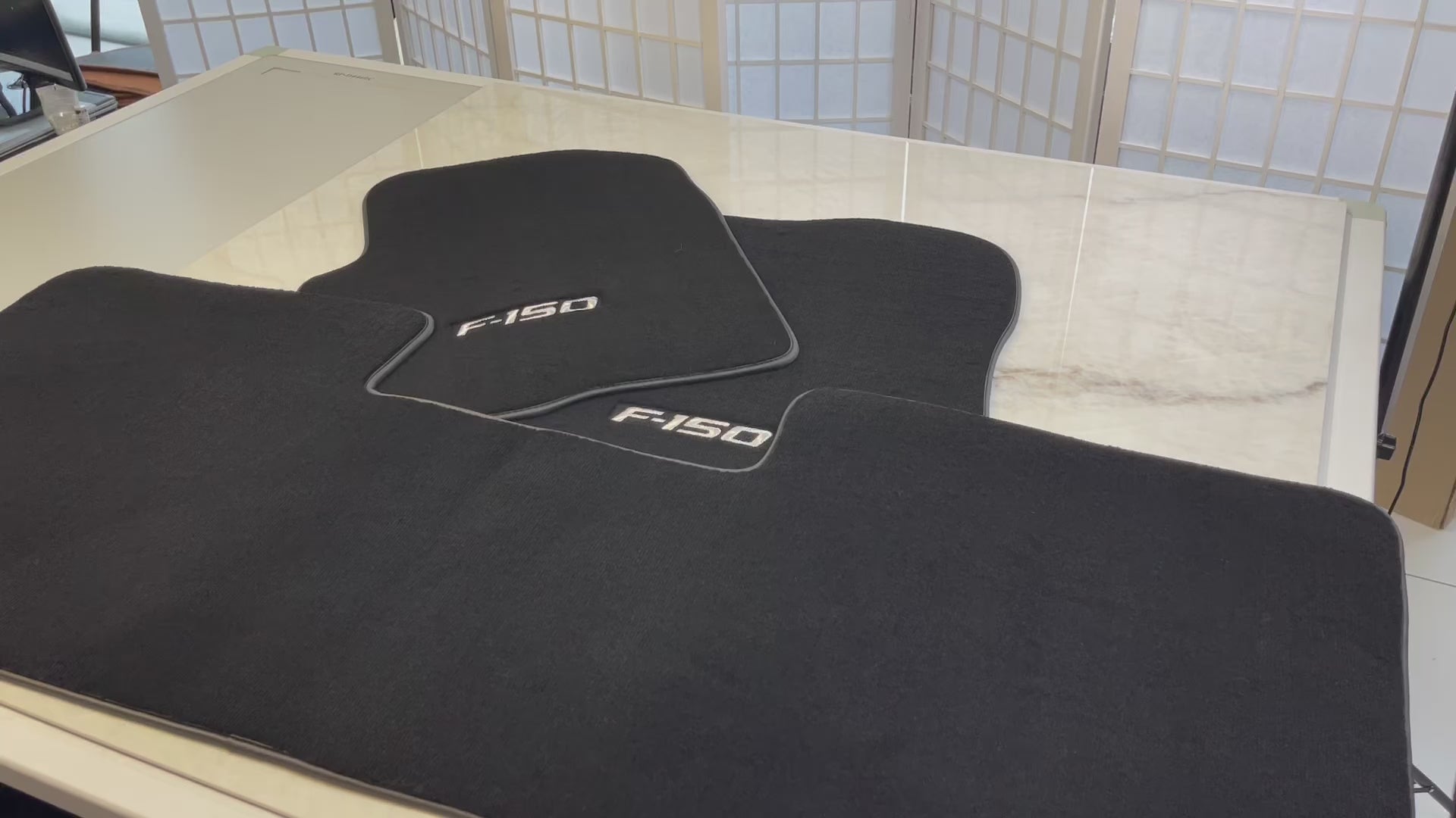 Black Floor Mats For Ford F150 2009-2014 - AutoWin