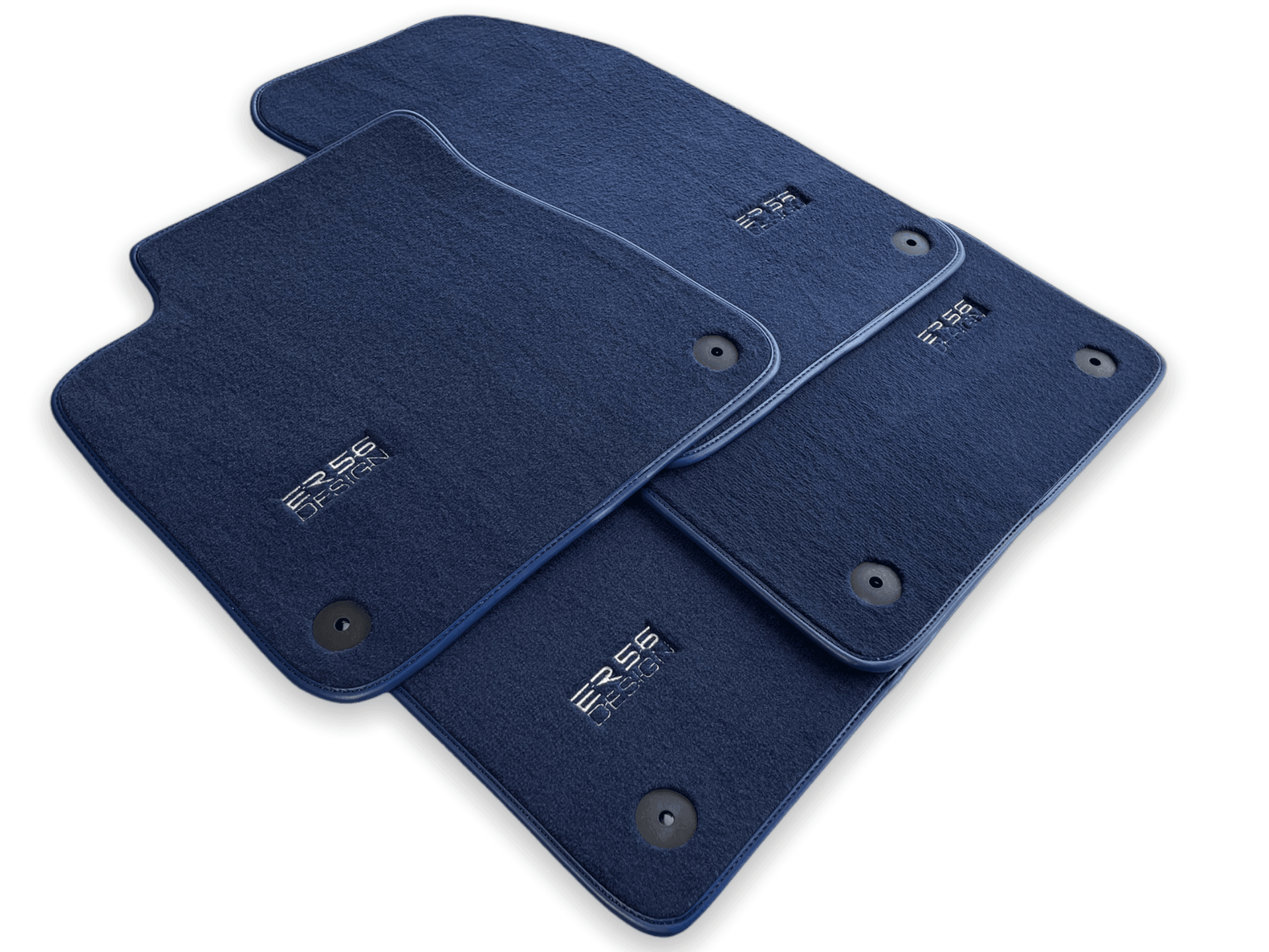 Dark Blue Floor Mats for Audi A1 3-door Hatchback 2010-2018 | ER56 Design - AutoWin