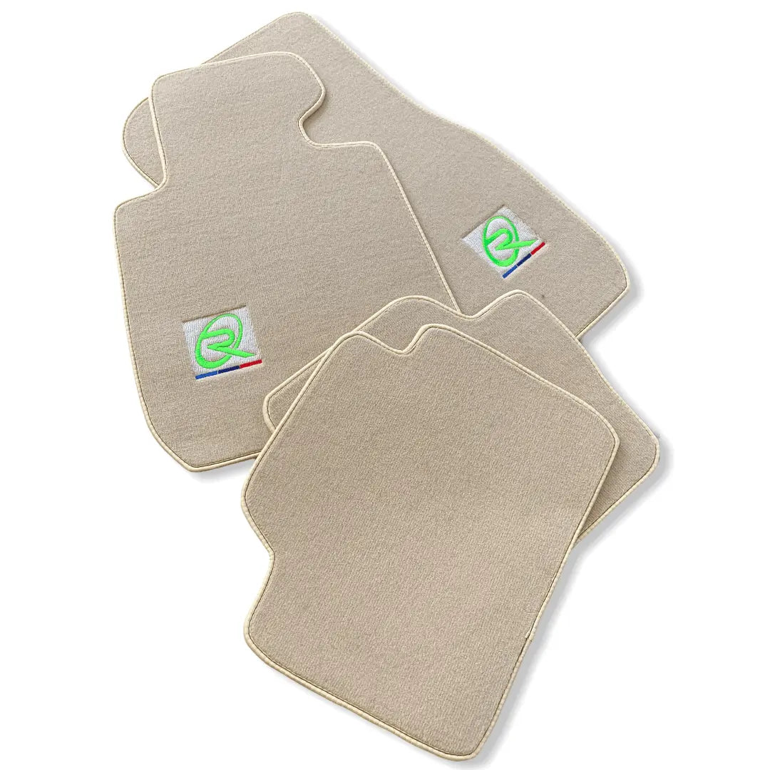 Beige Floor Mats For BMW 6 Series F06 Gran Coupe ROVBUT Brand Tailored Set Perfect Fit Green SNIP Collection - AutoWin