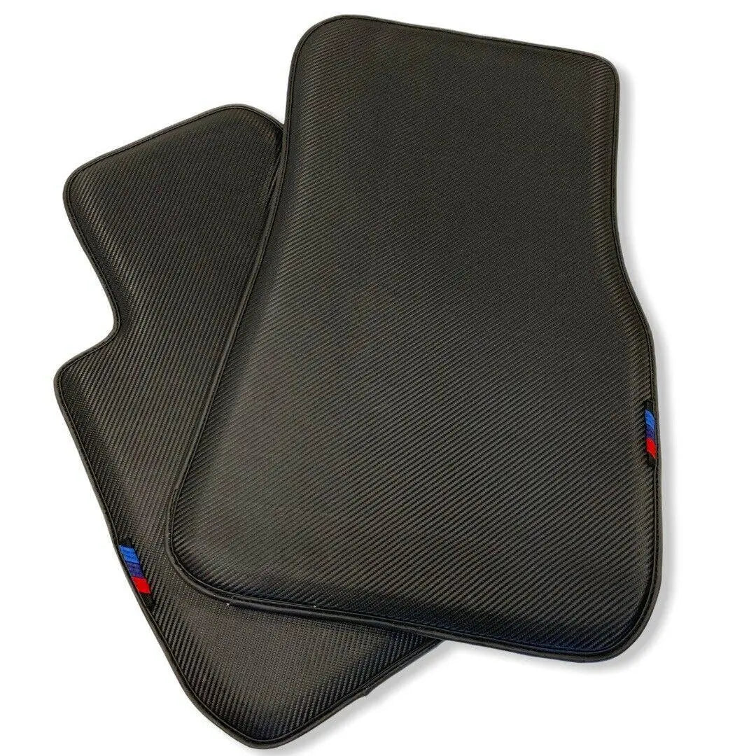 Floor Mats For BMW 2 Series F22 Autowin Brand Carbon Fiber Leather - AutoWin
