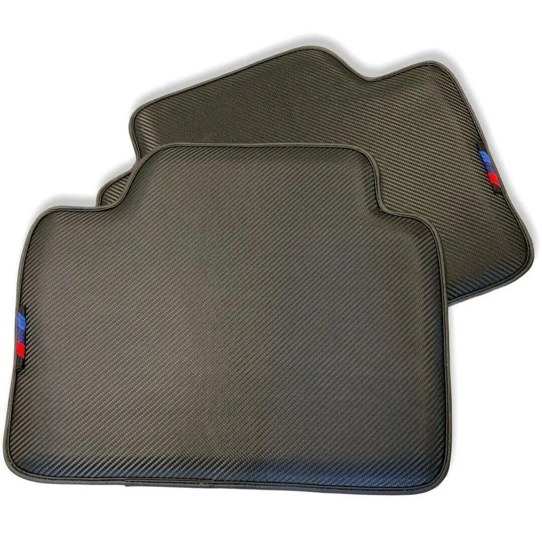 Floor Mats For BMW 3 Series E46 Coupe AutoWin Brand Carbon Fiber Leather - AutoWin