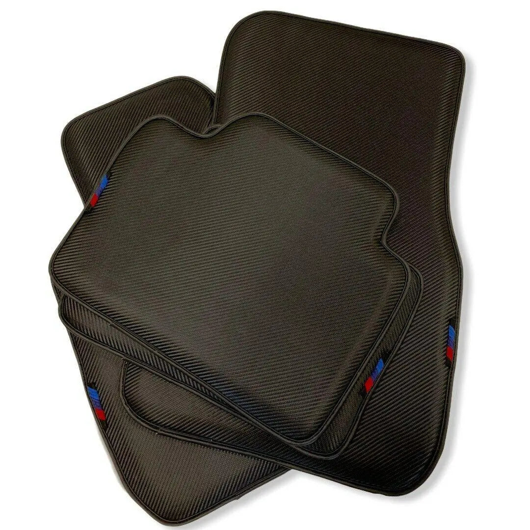 Floor Mats For BMW X6 Series F16 Autowin Brand Carbon Fiber Leather - AutoWin
