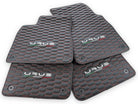 Floor Mats For Lamborghini Urus Leather Red Stitching - AutoWin