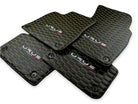 Floor Mats For Lamborghini Urus Leather Yellow Stitching - AutoWin