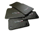 Floor Mats For Lamborghini Urus Leather Yellow Stitching - AutoWin