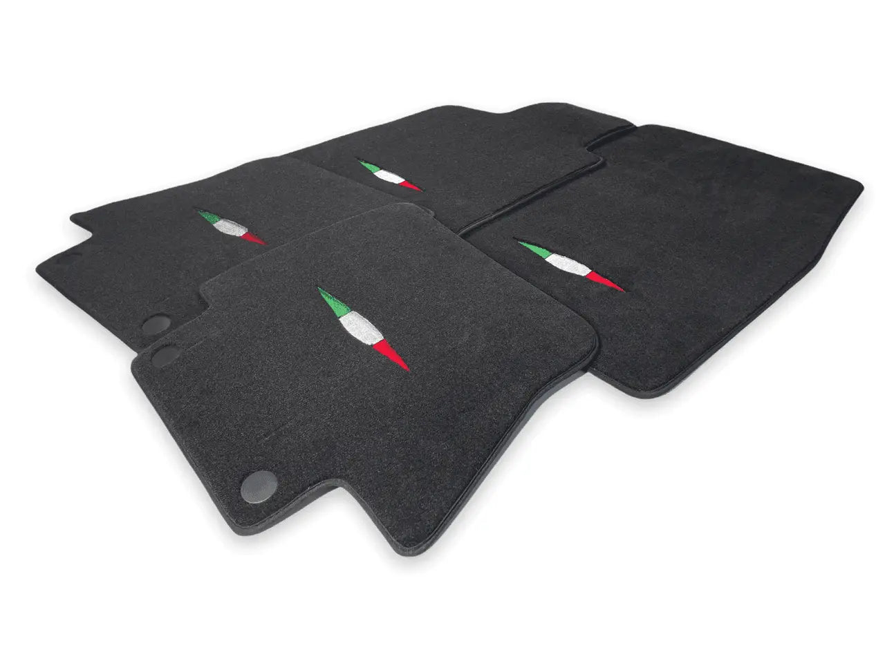 Floor Mats For Maserati GranCabrio I (2010-2019) Black IT Edition - AutoWin