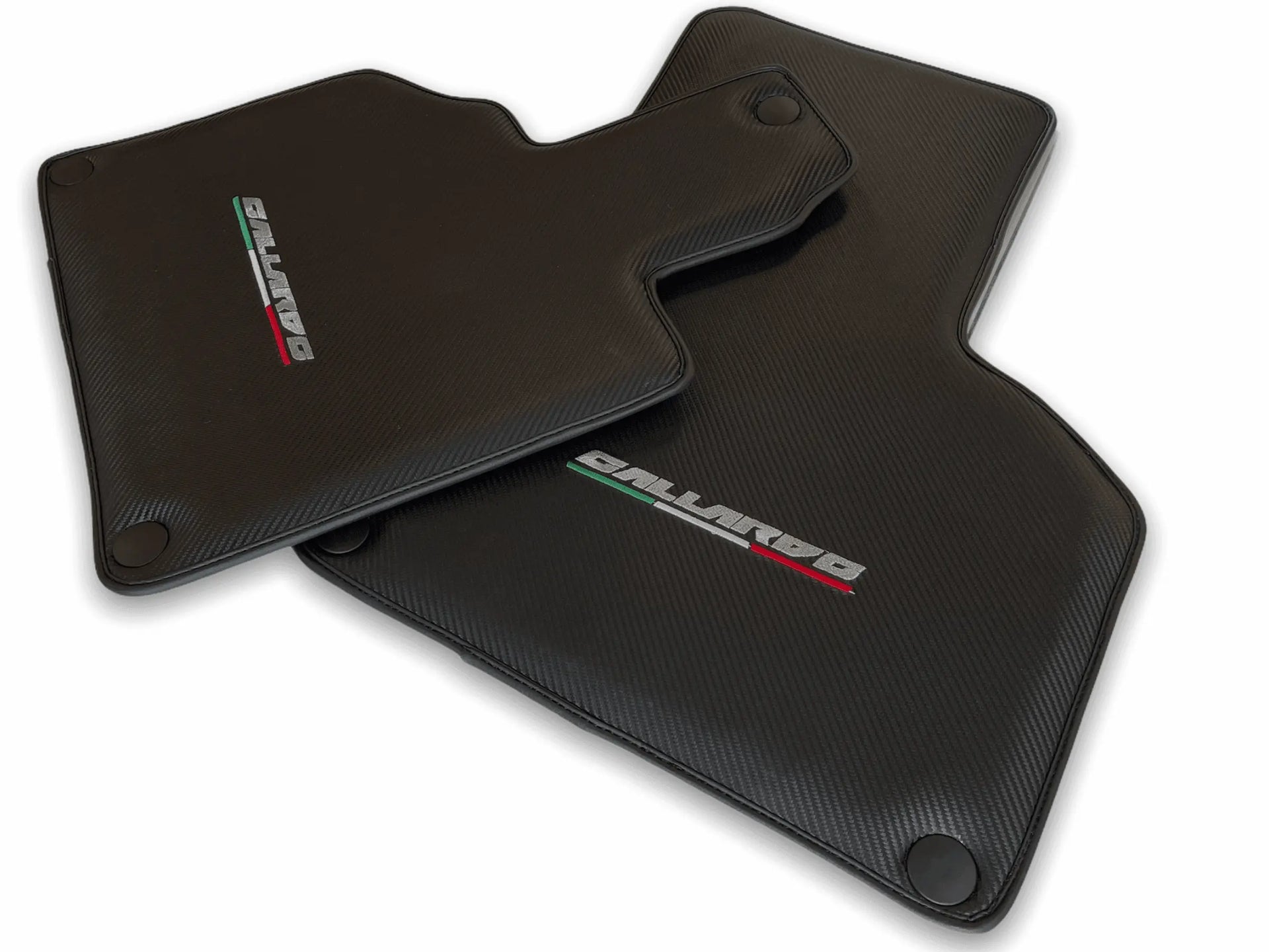 Floor Mats for Lamborghini Gallardo Carbon Fiber Leather - AutoWin