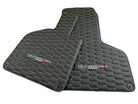 Green Stitched Leather Mats for Lamborghini Huracan