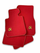 Red Floor Mats For BMW 3 Series G20 ROVBUT Brand Tailored Set Perfect Fit Green SNIP Collection - AutoWin