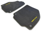 Alcantara Floor Mats For Ferrari 488 GTB 2016-2022 Yellow Logo - AutoWin