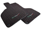 Alcantara Floor Mats for Lamborghini Huracan Red Sewing - AutoWin