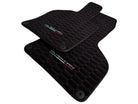 Alcantara Floor Mats for Lamborghini Huracan Red Sewing - AutoWin