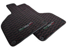 Alcantara Floor Mats for Lamborghini Huracan Red Sewing - AutoWin