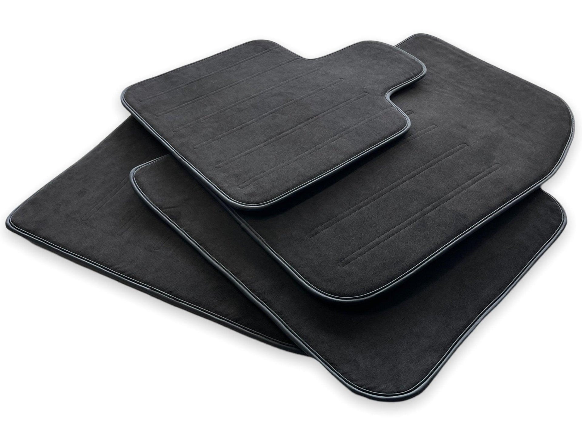 Alcantara Floor Mats For Rolls Royce Black Badge Dawn - AutoWin
