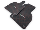 Alcantara Leather Floor Mats For Lamborghini Aventador | Red Stitching - AutoWin