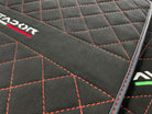 Alcantara Leather Floor Mats For Lamborghini Aventador | Red Stitching - AutoWin