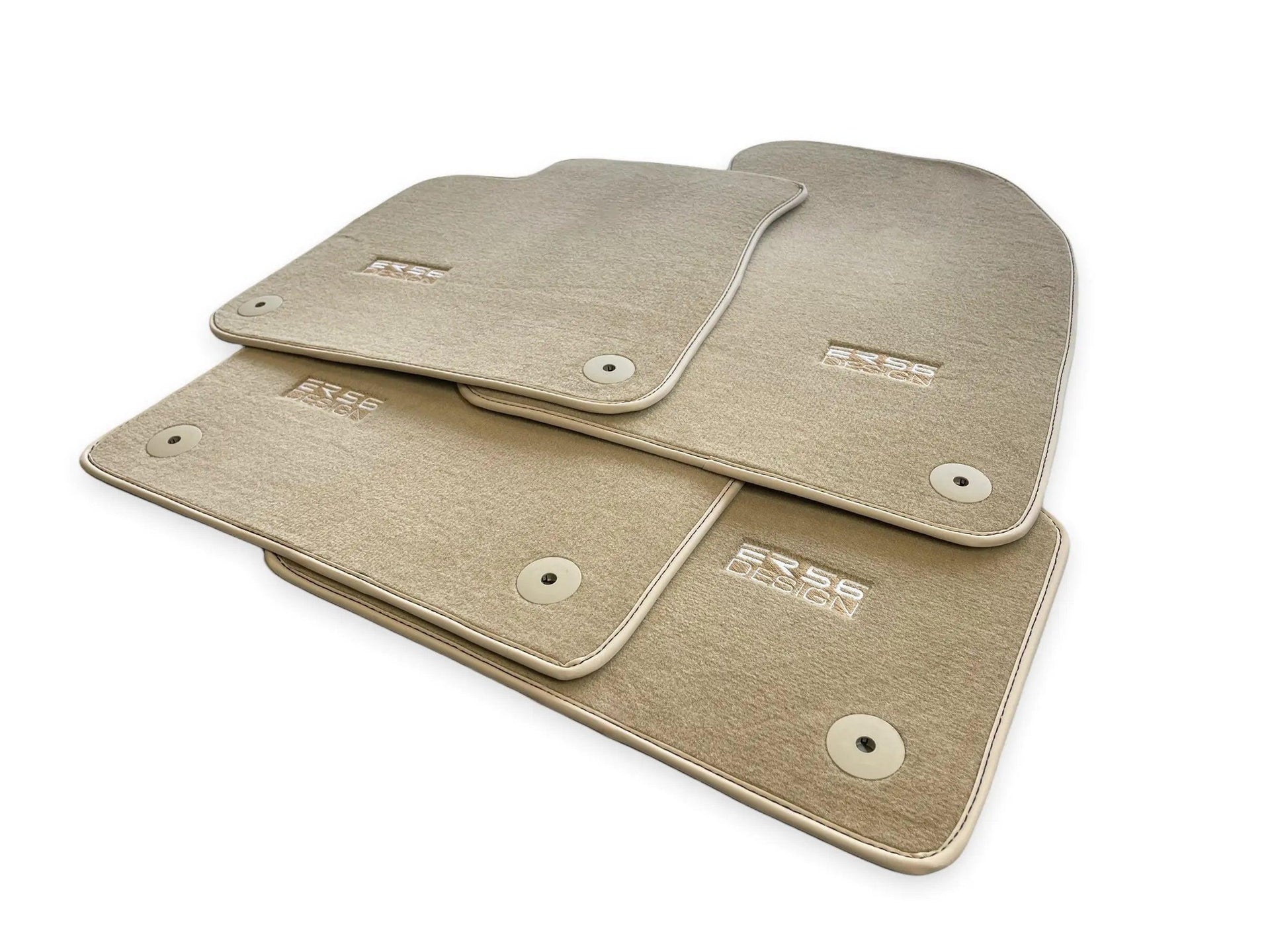 Beige Floor Mats for Audi A1 - 5-door Citycarver (2019-2024) | ER56 Design - AutoWin