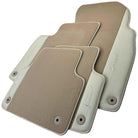 Beige Floor Mats for Bentley Flying Spur (2013-2019) with Leather - AutoWin