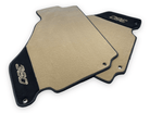 Beige Floor Mats For Ferrari 360 Modena 1999-2005 With Alcantara Leather - AutoWin