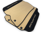 Beige Floor Mats For Ferrari 812 Superfast With Alcantara Leather - AutoWin
