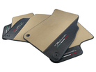 Beige Floor Mats For Lamborghini Urus Performante With Carbon Leather - AutoWin