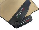 Beige Floor Mats For Lamborghini Urus Performante With Carbon Leather - AutoWin