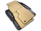 Beige Floor Mats For Lamborghini Urus With Carbon Leather - AutoWin